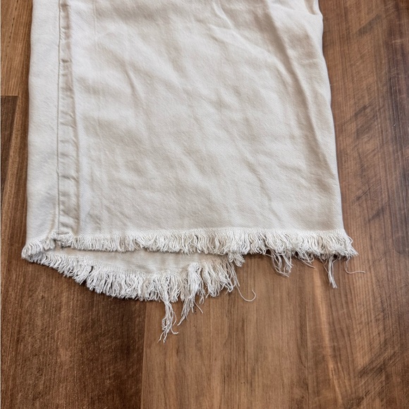 Free People We The Free Old West Slouchy Wide Leg Soft Jeans, Cream, size 27 - Picture 14 of 16